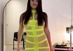 Fleshly Mirror Striptease and Walking In nature's garb to the Camera