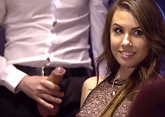 Screwed in front of her husband