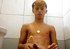 Asia boy cum