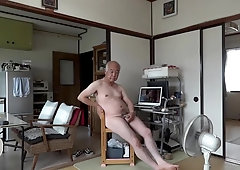 Asian elder fellow onanism swell manstick ball butter streams