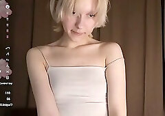Shy blonde on cam