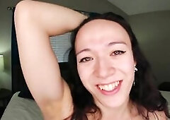 See this trans gal with lengthy darksome hair take unfathomable bareback anal in reverse cowgirl and missionary poses in this GroobyVR bedroom POV sce