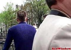 Dutch hooker doggystyled after blowjob