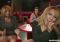 Horny Party Grils Lining Up For Dick At