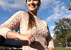 GERMAN SCOUT - BLUE EYES JENIFER TALK TO FUCK AT REAL PICKUP STREET CASTING