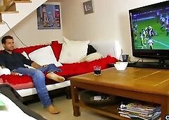 Blond mother I'd like to fuck with a back tattoo takes it in the butt