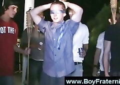 Fraternity pledges show they are willing to go all the way