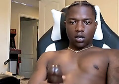 Spunking all over my self