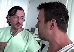 Titus Steel and Dieter Von Stein Pound Pussy in Lesbian Hospital Threesome