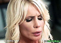 Horny and Lonely MILF Tiffany Rousso chooses well hung White Boy over Masturbation