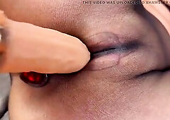 See Me Screw My Vagina Throughout Ebony Seamless Hose