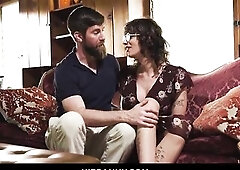 Trans wife and having romantic sex - Dahlia Crimson