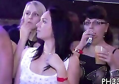 Wild cheeks in club banged and sucked undress dancers pecker