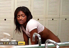 - Stunning Rhae Woods And Lucy Lotus Take Turns Sucking Gi Joeys Hard Cock At The Gym