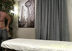 one gay making massage another gay