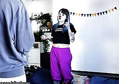 Clowngirl Pantsed BTS- Behind the scenes from a little photoset I did!