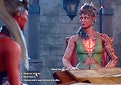 Transgender tiefling embarks on a passionate romance scene with Karlach (Act 3)