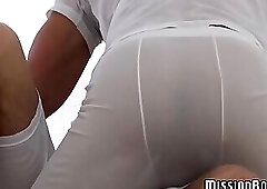 Pair of wonderful Mormons celebrate bareback with a creampie