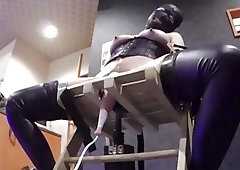 She's put in a restriction chair and fucked real hard