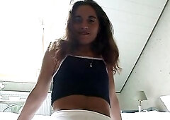 Chantal, glamorous Ossi bunny from Erfurt at her 1st casting