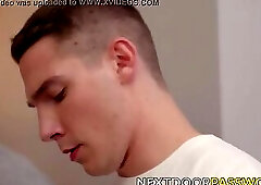 Four horny studs sucking each others cocks and barebacking