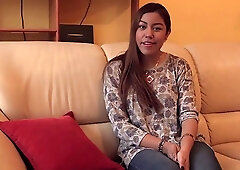 Katja is a sensual teen who likes to earn money for the scholarship, by making porn videos