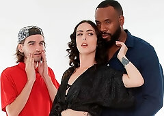 Cuckold son enjoying the view of Victoria Sunshine blacked