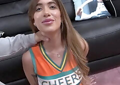 Akira Angel Comes to Visit Coach Carr Sloppy Blowjob and Tight Pussy