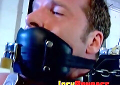 Hunky man Derek Pain is restrained to be tormented on his nipples