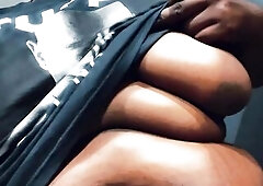 Breasty Transwoman large bazookas bounce