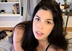 Amateur striptease and Solo masturbation