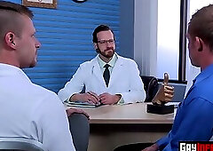 Gay hunks enjoy hardcore fistfuck session in a dungeon