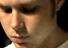 Smoking hunk slowly takes care of his business