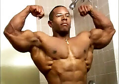 David Henry Sexy Hotel Bathroom Posing
