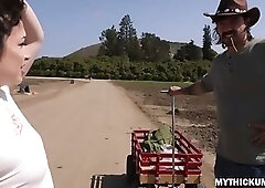 Strawberry Farm Pick Up and Fuck with Lucky Farm Guy