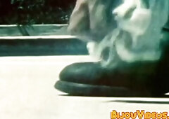 Hairy vintage muscle gay studs deepthroat and fuck raw