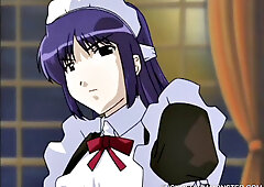 Master dominates and fucks his maid in a kinky BDSM session