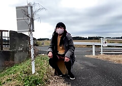 Voluntary Training No33 Peeing Walk Along The Road