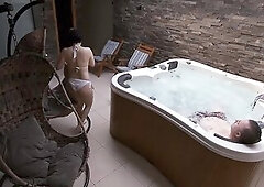 Indeed Hawt but Risky Romantic Amateur Sex with a Stranger in a Public Wellness Dada Deville