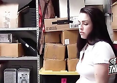 Busted Shoplyfter Grinds Security To Earn Her Freedom