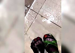 Let me know if my sissy concupiscent nylon feet getting drenched in urinate make u hard