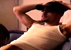 Hot str8 guy got blowjob from horny gay