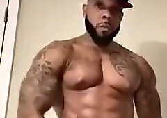 Black Stud In A Yankees Cap Jacking Off