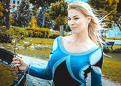 Sexy Cougar gives a blowjob & is ravaged hard