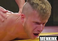 Blond Brian Bonds totally dicked down by Jason Styles after wrestling match