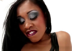 White Submisive Wanker Pegged By Black Femdom