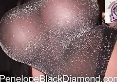 Showing huge tits on cam