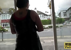 Bound Chubby Britt Toyed While Fucked By Dom