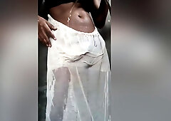 I Wear Wet Underskirt And Maturation Orgasm And Dancing In A Public Toilet