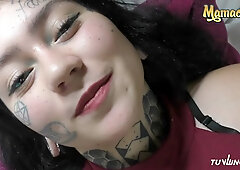 Tattooed Latina takes revenge on her cheating ex by riding a mysterious stranger in passionate POV sex